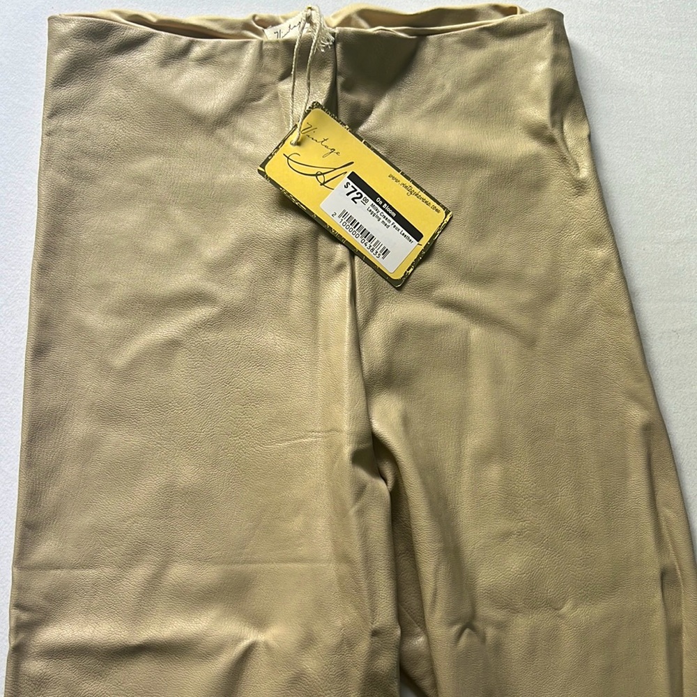 Brand new Vintage Havana Pleather pants in Beige